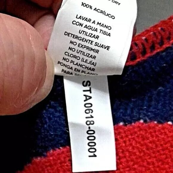 Foco Washington Nationals Scarf Red/Blue Plaid Logo Spellout Nats MLB - Picture 10 of 10